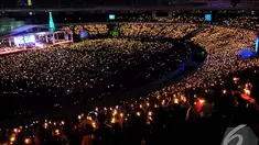 Suasana perayaan  Natal Jemaat Gereja Tiberias di Gelora Bung Karno, Jakarta, Sabtu (13/12/2014). (Liputan6.com/Johan Tallo)