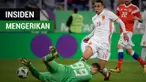 Berita video insiden mengerikan tubrukan kiper Rusia, Andrey Lunev, dengan striker Spanyol, Rodrigo, dalam laga persahabatan yang digelar di St. Peterburg, Rusia, Selasa (14/11/2017).