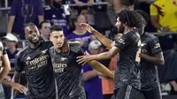 Arsenal mengalahkan Orlando City dalam laga pramusim di Exploria Stadium, Orlando, Amerika Serikat, Kamis (21/7/2022). (AP/John Raoux)