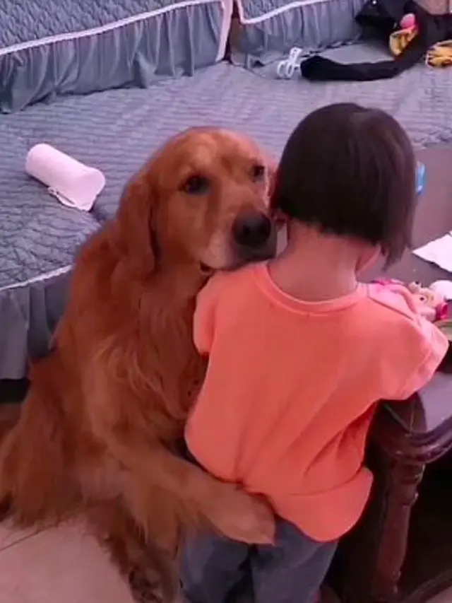 Bocah Menangis Dimarahi Ibunya, Anjing Ini Malah Marahi Pemiliknya