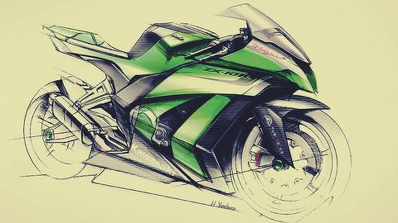 Intip desain full bodi Kawasaki Ninja ZX-10R, calon raja Superbike