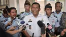 Kepala Lapas Kelas 1 Cipinang, Andika Dwi Prasetya memberikan keterangan di Jakarta, Kamis (24/1). Kalapas Cipinang memastikan Basuki Tjahaja Purnama atau Ahok sudah meninggalkan Rutan Mako Brimob sejak pukul 07.00 WIB. (Merdeka.com/Iqbal S Nugroho)