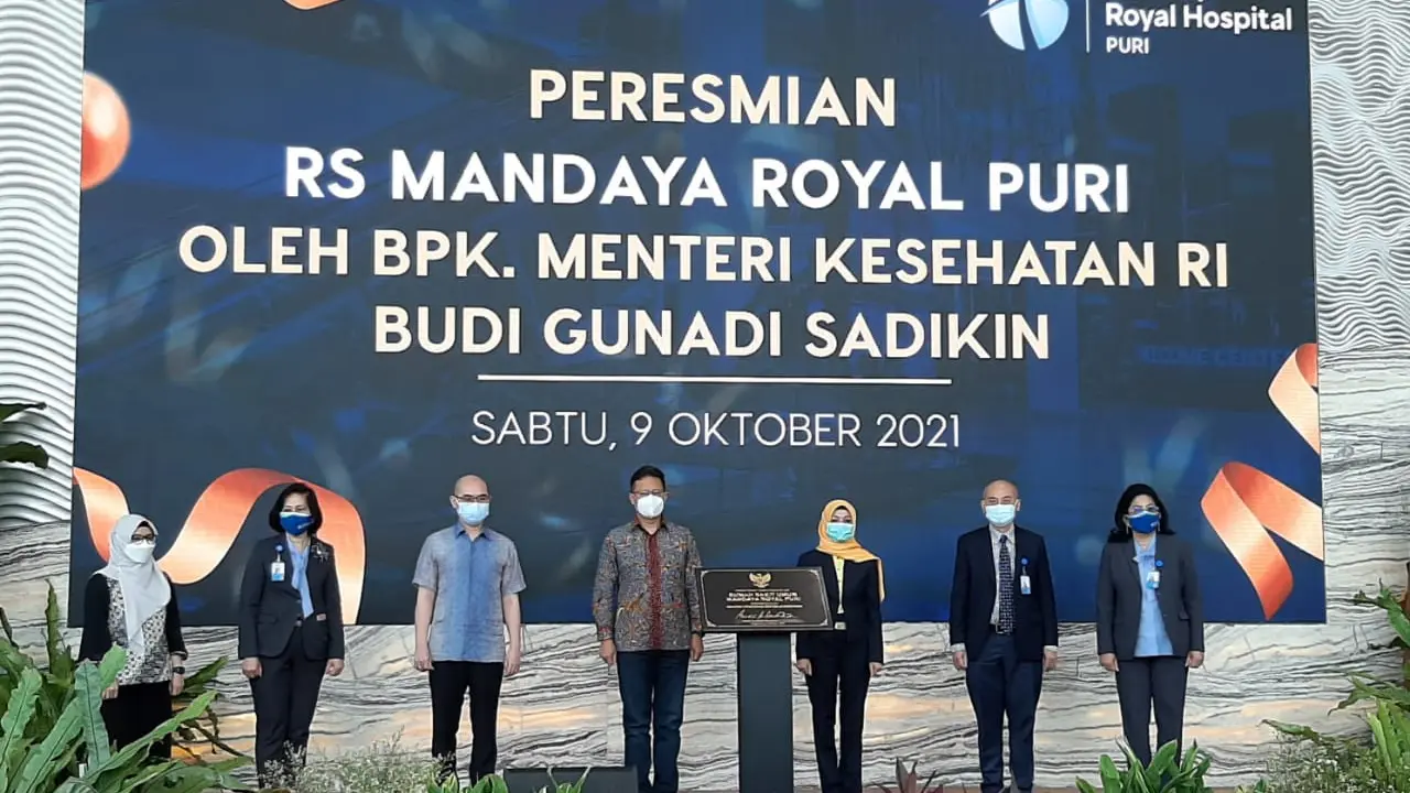 Peresmian Mandaya Royal Hospital Puri (MRHP) di Jakarta.