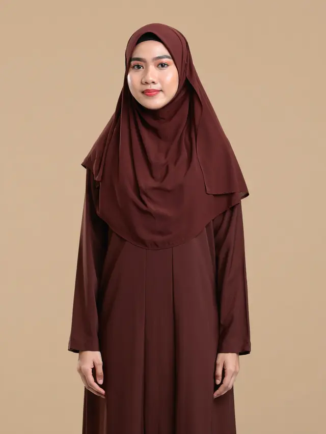 Dress Panjang Polos Elegan Muslim Modern