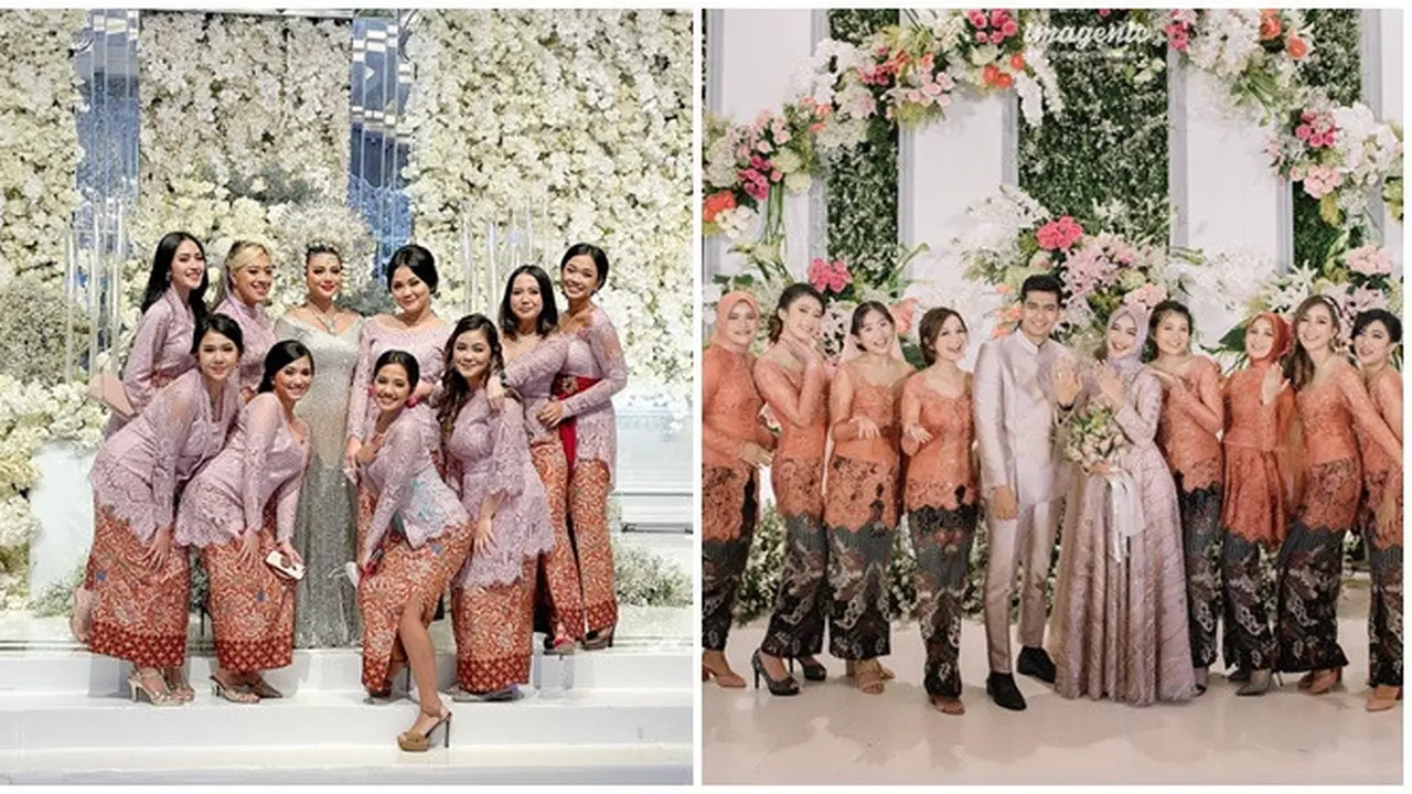 Potret Bridesmaid Dampingi 7 Artis Ini Tak Kalah Memesona, Bertabur Bintang