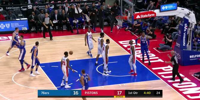 VIDEO : Cuplikan Pertandingan NBA, Sixers 115 vs Pistons 108