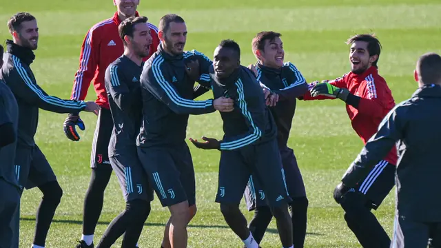 Hadapi Bayern Leverkusen, Ronaldo Cs Penuh Canda Saat Latihan