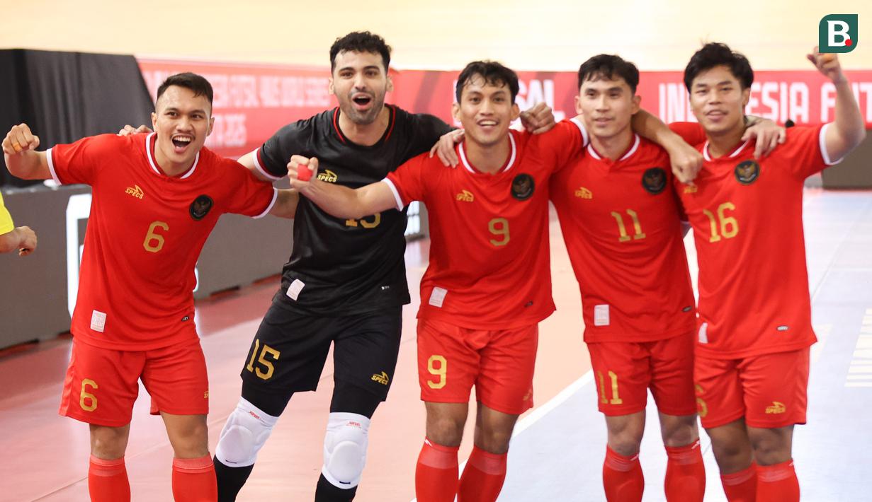 Timnas Futsal Indonesia meraih hasil positif dalam laga pembuka 4 Nations World Series 2025. (Bola.com/Abdul Aziz)