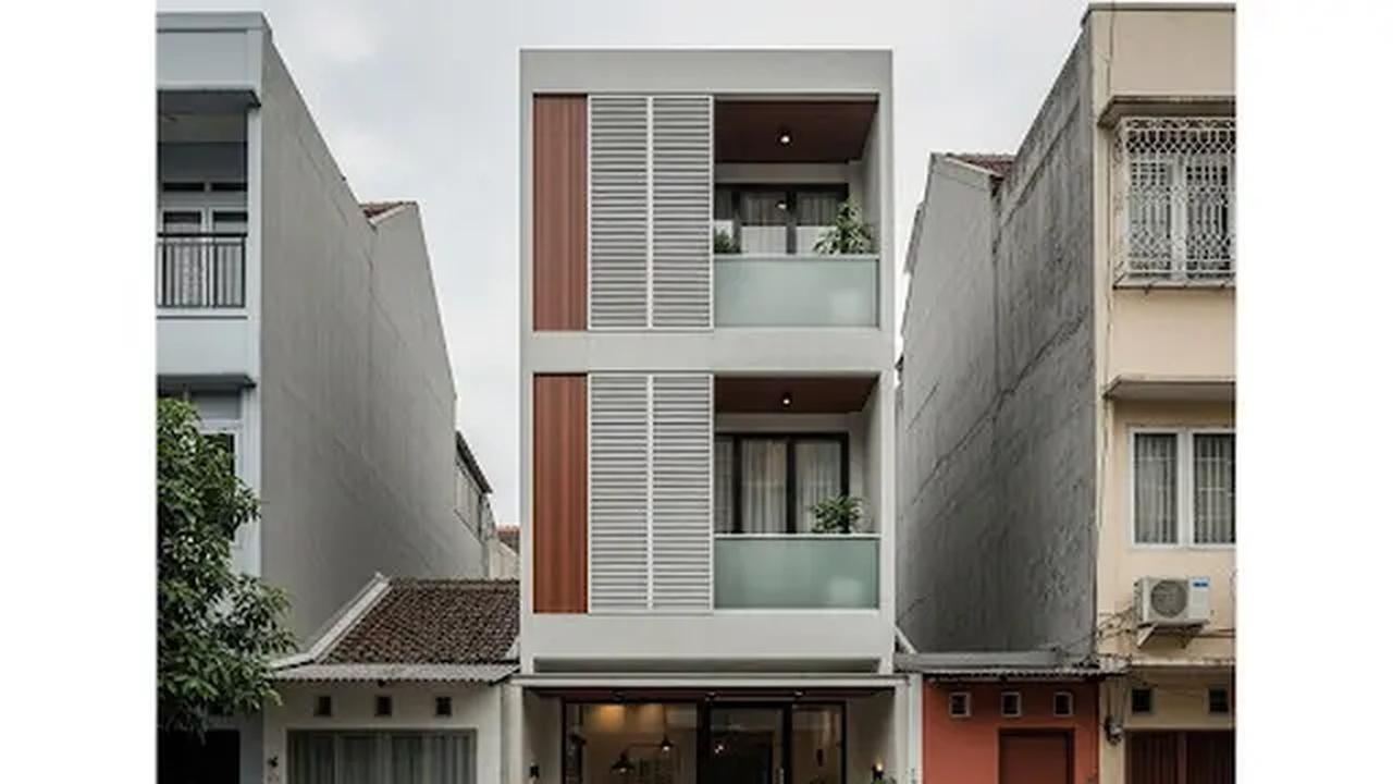 Rumah 5x10 dengan 3 Lantai/Rumah Sederhana 5x10 Meter (Sumber: gemini.com)