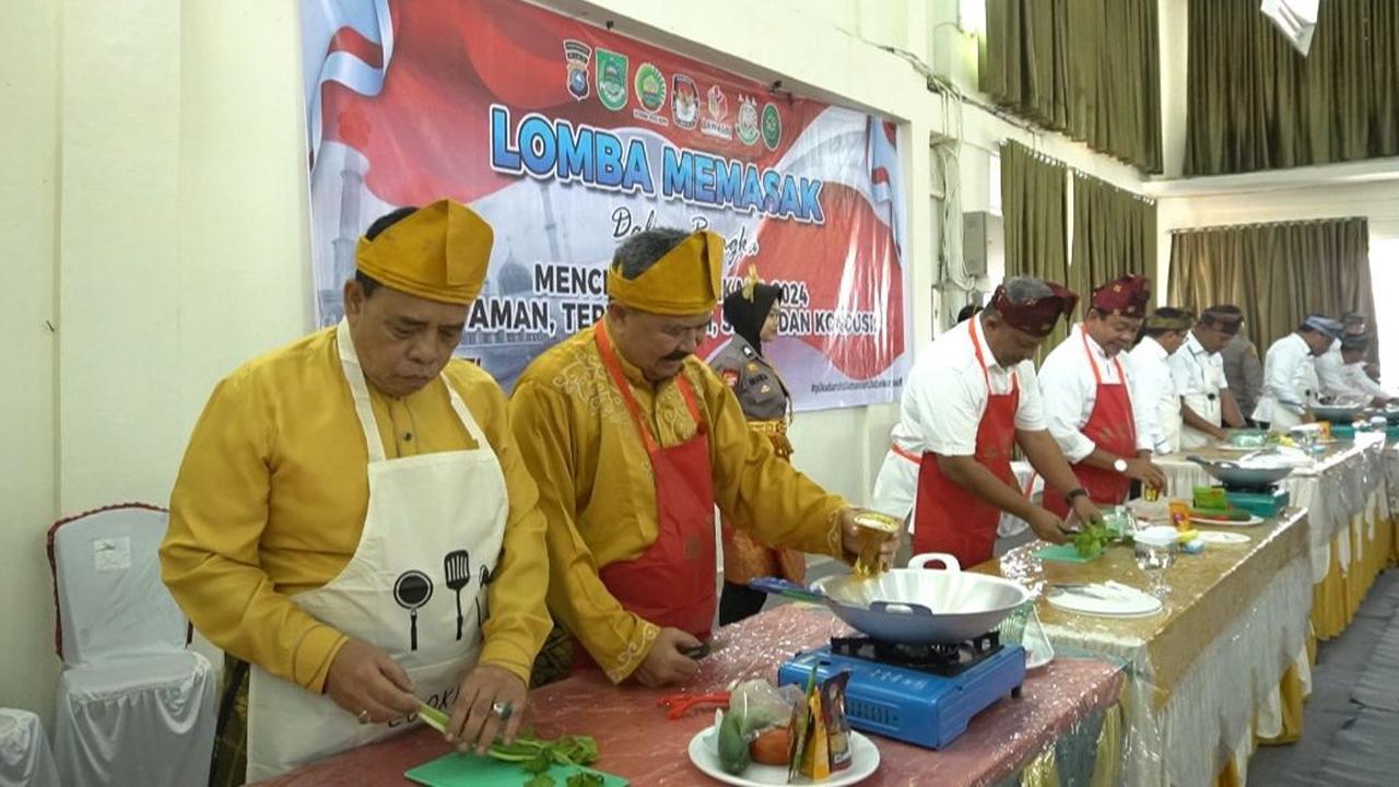 Kreatif, Kapolres Rohul Bikin Lomba Masak untuk Para Bakal Calon Bupati