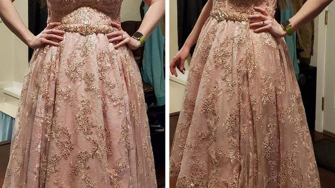 Para wanita ini habiskan ratusan jam untuk menjahit gaun pengantinnya sendiri.