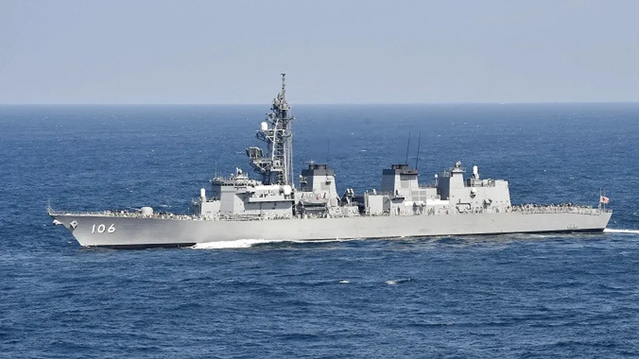 Kapal Tempur Jepang Samidare (Shigeyuki Inakuma/AP)
