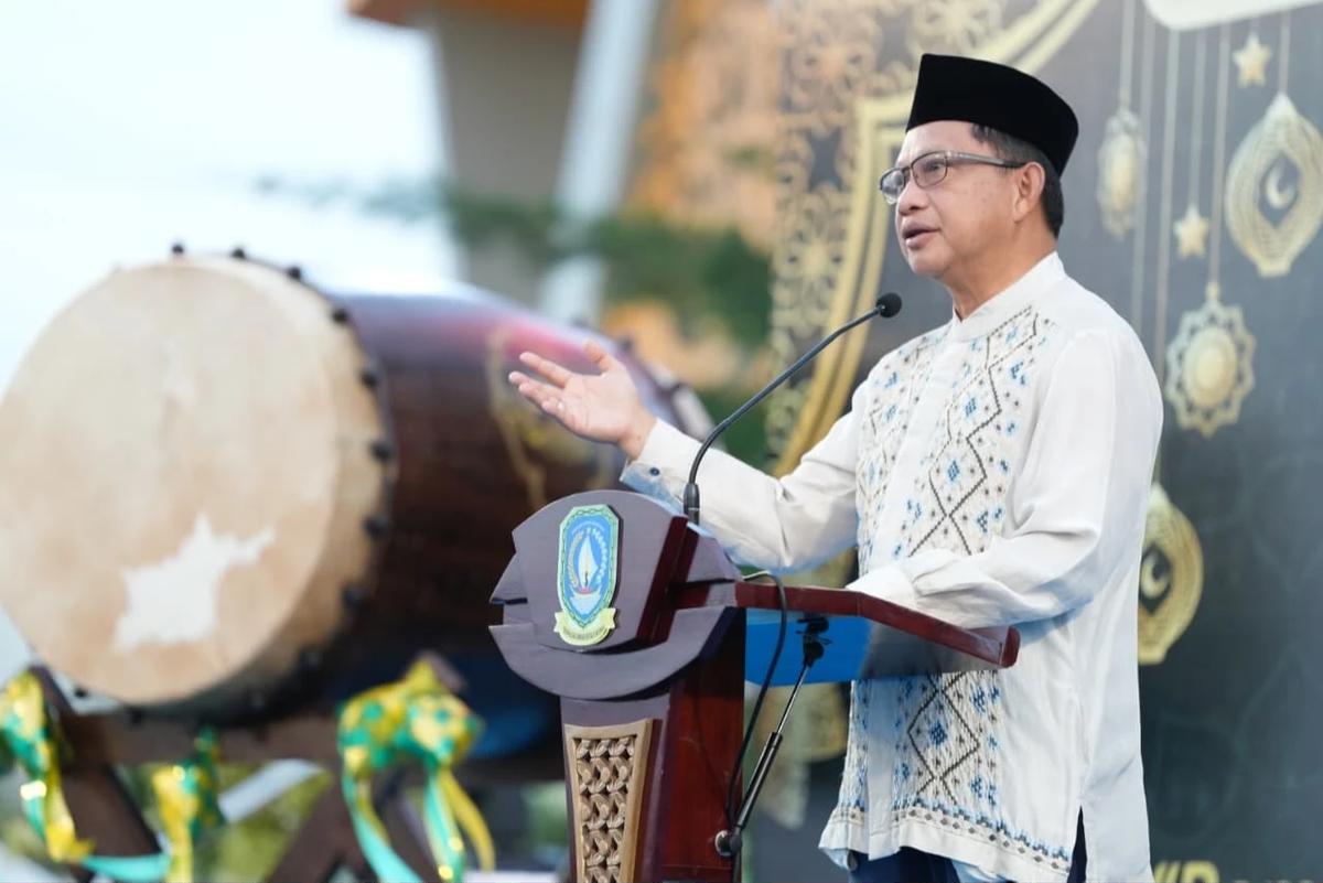 Mendagri Tito Karnavian saat Penutupan Kepulauan Riau Ramadan Fair Tahun 2026 di halaman Gedung Dekranasda, Kota Tanjungpinang