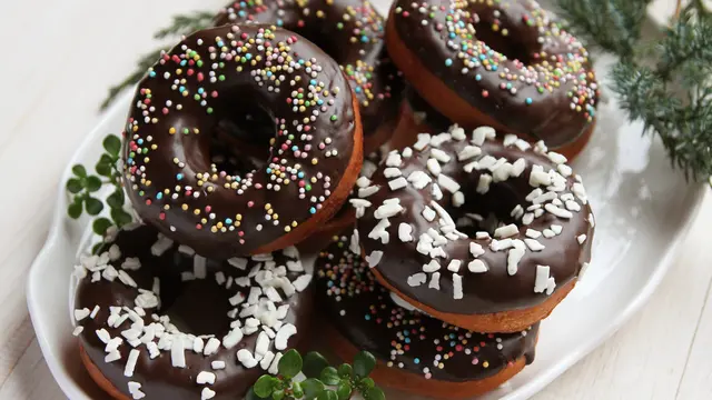 donat cokelat