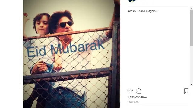 Shah Rukh Khan (foto: Instagram)