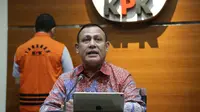 Ketua KPK Firli Bahuri dalam jumpa pers di Gedung KPK, Kuningan, Jakarta Selatan, Jumat (12/6/2020). (Ist)