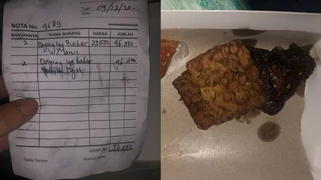 Beli Iga Bakar Lewat Ojek Online Rp 92 Ribu, Makanan yang Datang Bikin Kecewa