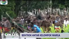 Tembakan senjata api aparat berkali-kali meletus ke udara, begitu pula tembakan gas air mata untuk membubarkan dua kelompok warga yang bertikai.
