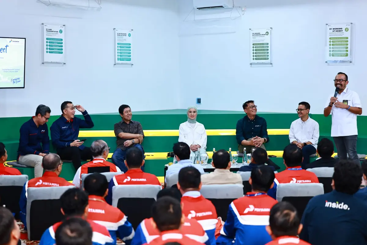 Jajaran direksi PT Pertamina (Persero) melakukan kunjungan atau management walkthrough ke LPG Terminal Tanjung Sekong yang merupakan tulang punggung distribusi LPG nasional.