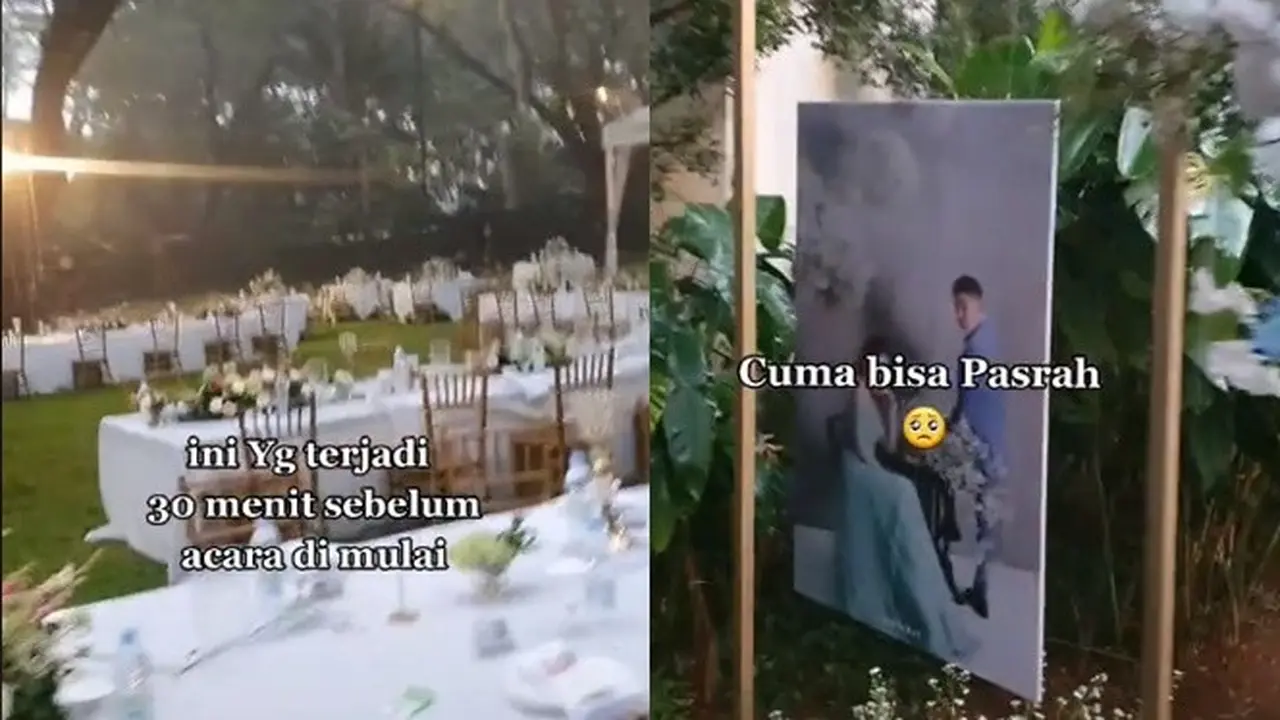 Viral Hujan Deras Guyur Lokasi Pernikahan 30 Menit Sebelum Acara Ini Bikin Sedih