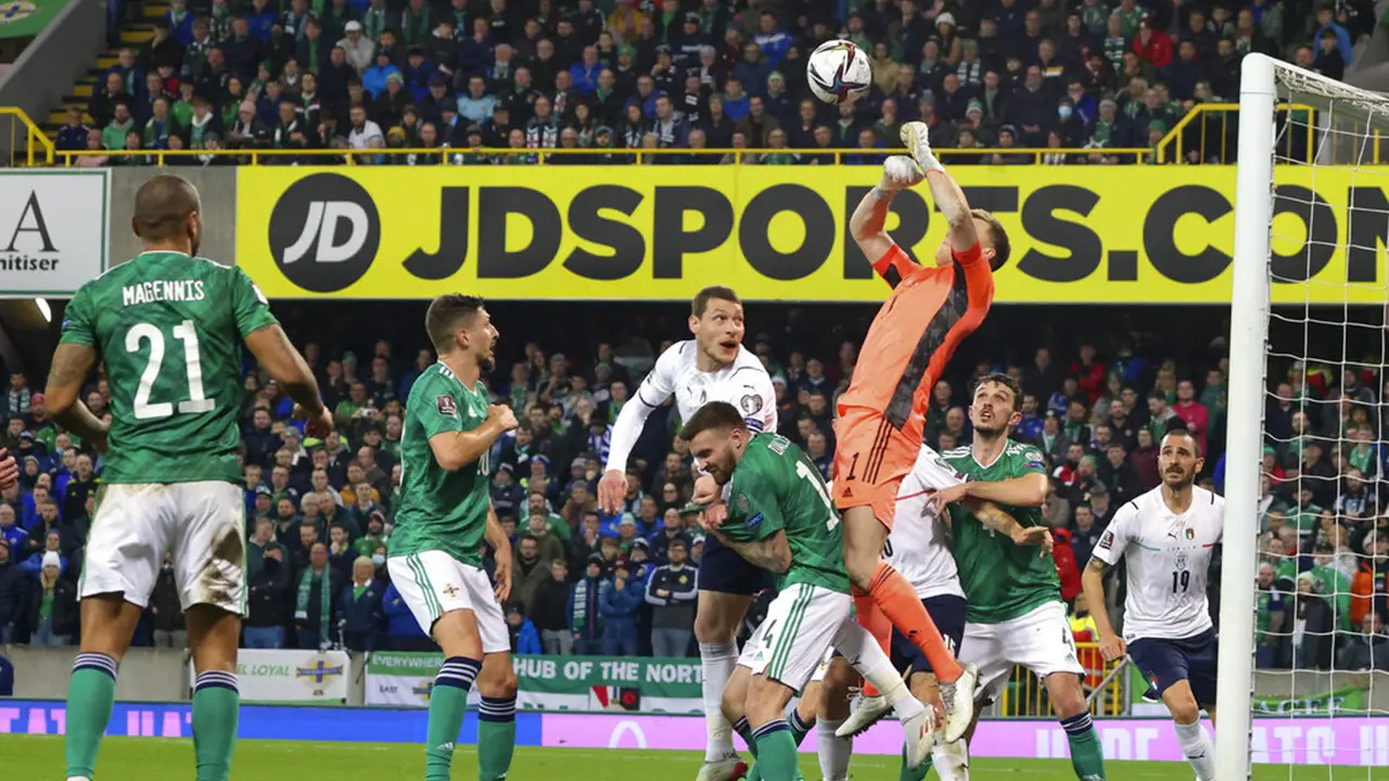 FOTO: Italia Gagal Raih Tiket ke Piala Dunia 2022