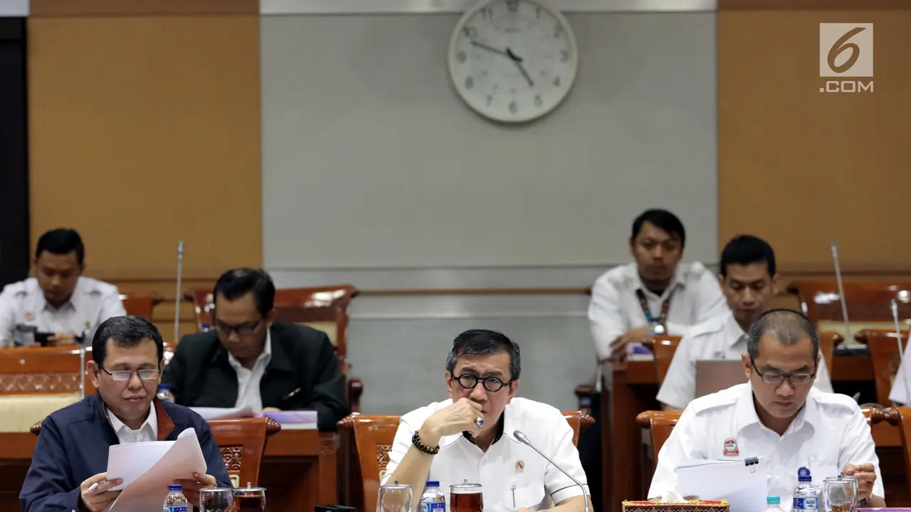 Kemenkumham Rapat Kerja dengan Komisi III DPR