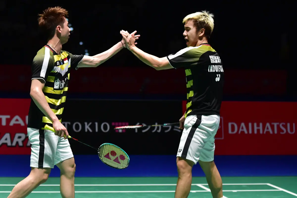 FOTO: Kevin Sanjaya / Marcus Gideon Juara Jepang Terbuka 2018