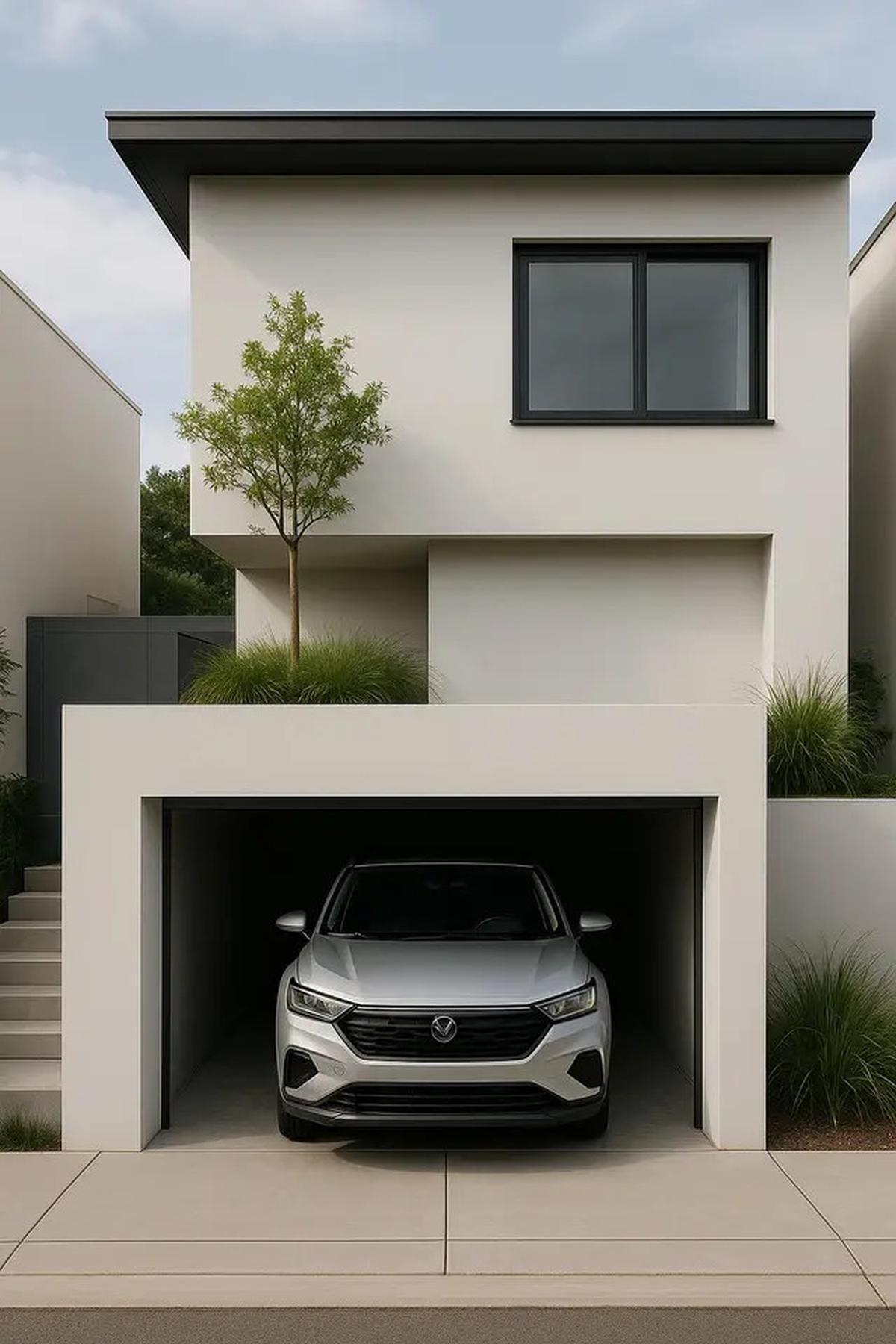 7 Inspirasi Model Garasi Minimalis Kecil untuk Rumah Lahan Terbatas