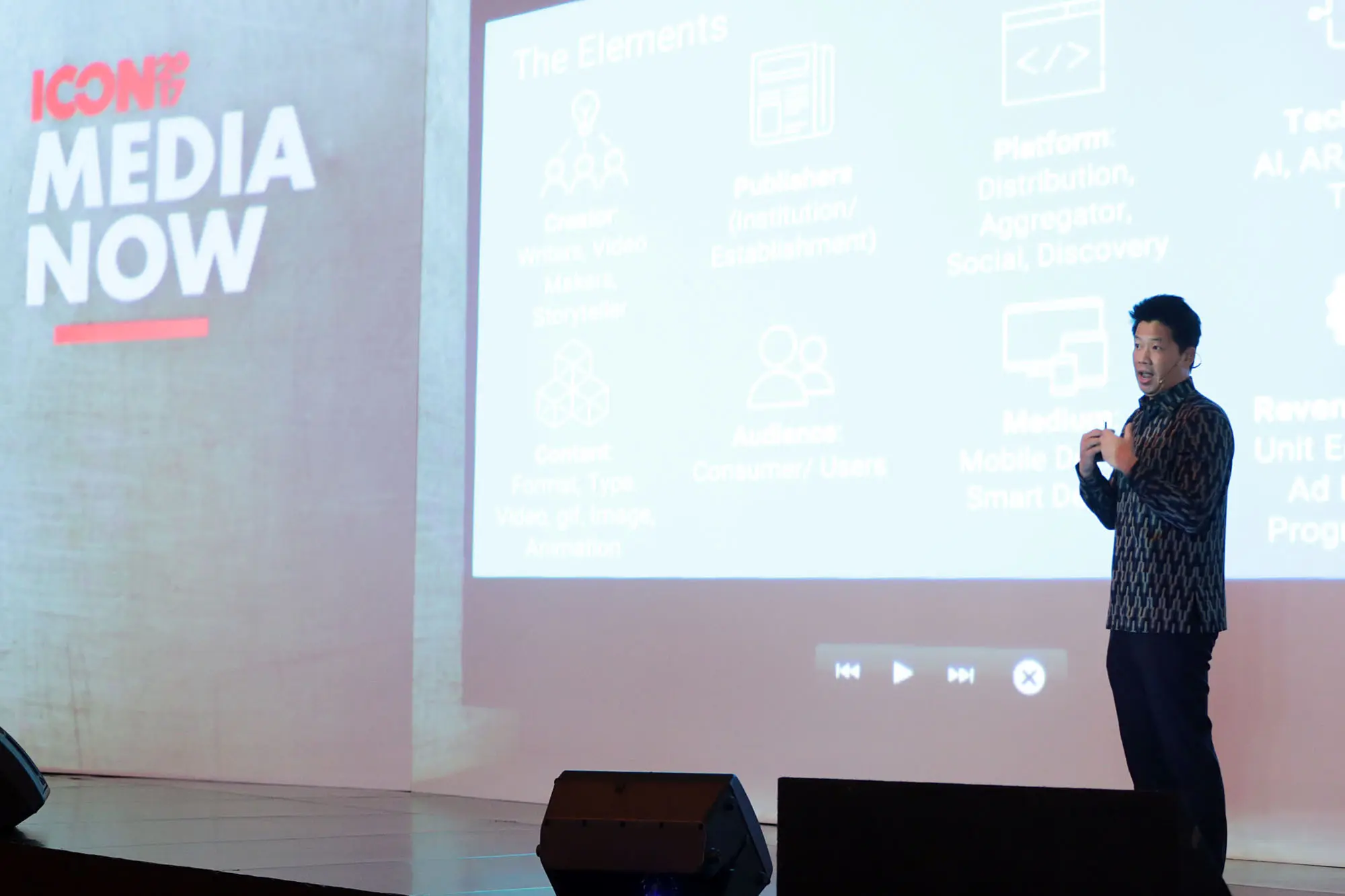 David Wayne Ika bicara di GDP ICON 2017. (Deki Prayoga/Bintang.com)