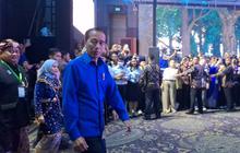 Kompak Berpakaian Biru, Jokowi, Gibran dan Bobby Nasution Hadiri Kongres VI PAN