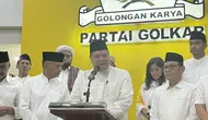 Ketua Umum Partai Golkar Airlangga Hartarto usai menggelar buka bersama partai Golkar di DPP Partai Golkar, Slipi, Jakarta Barat, Jumat (29/3/2024).