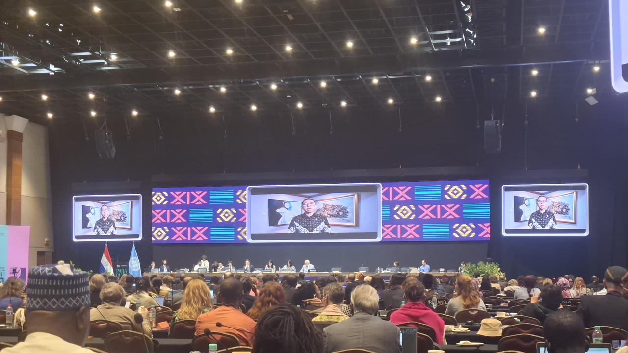 Menteri Kebudayaan Republik Indonesia, Fadli Zon, menyampaikan pidato virtual dalam Sidang ke-19 Komite untuk Pelindungan Warisan Budaya Takbenda atau 19th Session of the Committee for the Safeguarding of Intangible Cultural Heritage UNESCO (Istimewa)