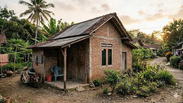 Desain Rumah Kampung Estetik Budget Rp30 Juta