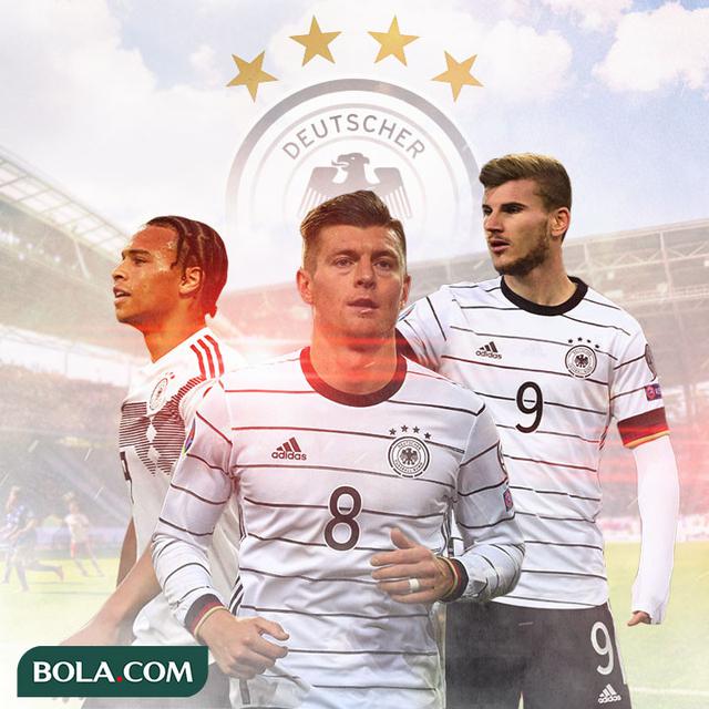 Jerman - Leroy Sane, Toni Kroos, Timo Werner