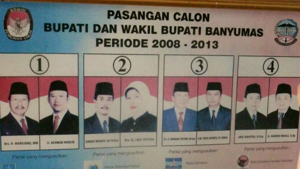 Pemilik Nikahsirri.com Aris Wahyudi kandidat nomor 4 Pilbup Banyumas 2008. (Muhamad Ridlo/Liputan6.com)