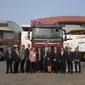 Volvo FH 610 dengan livery khusus menjadi penanda ulang tahun ke-25 di Indonesia (Arief/Liputan6.com)