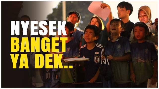 Berita Video, momen fans cilik Timnas Jepang yang gagal mendapat tanda tangan Mitoma