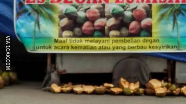6 Tulisan di Gerobak Minuman Ini Kreatif Tapi Kocak, Bikin Gagal Paham
