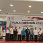 PP PBSI menggelar kejuaraan bulu tangkis memperebutkan Piala Presiden 2022. Kejuaraan ini bakal berlangsung di GOR Nanggala, Cijantung, Jakarta Timur, 1 sampai 6 Agustus. (foto: Bogi Triyadi/Liputan6.com)