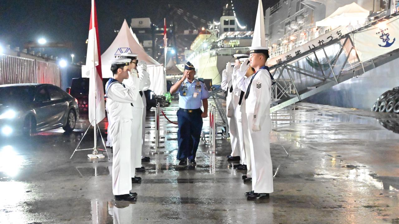Perkuat Hubungan dengan Jepang, Kaskoopsudnas Hadiri Reception On Board JS Ikazuchi di Dermaga 107 Tanjung Priok