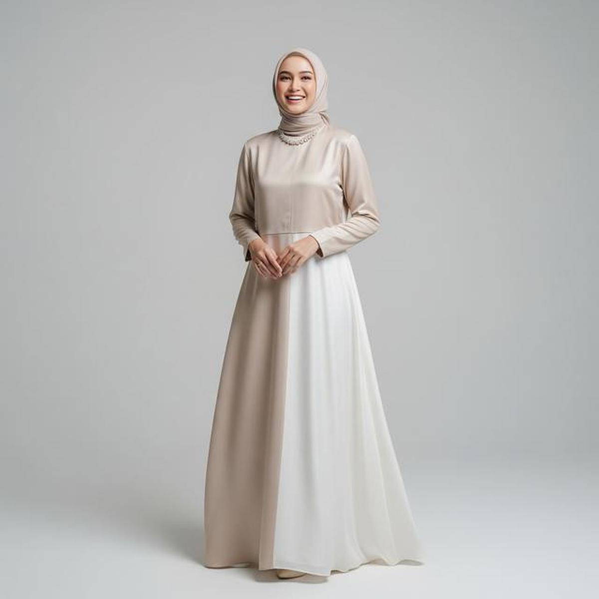 10 Model Gamis Beige &amp; Putih Minimalis untuk Ramadan 2026