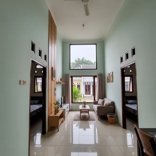 9 Desain Rumah Kecil 1 Lantai 3 Kamar dengan Ventilasi Lebar, Hunian Fungsional dan Sehat