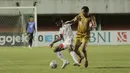Adam Alis menjadi aktor di balik kemenangan Bhayangkara FC. Selain karena torehan satu golnya, ia juga menjadi motor serangan The Guardian di laga tersebut. (Bola.com/Abdi Satria)