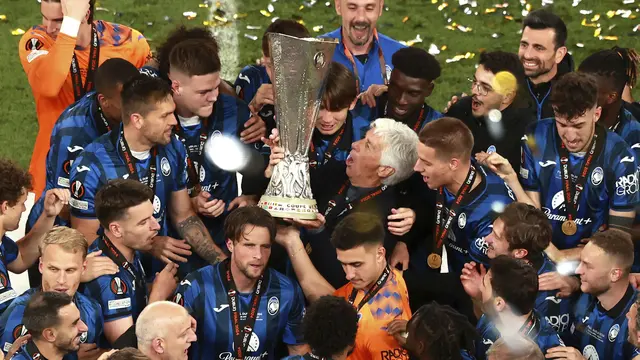 Foto: Ukir Sejarah Baru, Trofi Liga Europa Pertama Bagi Atalanta