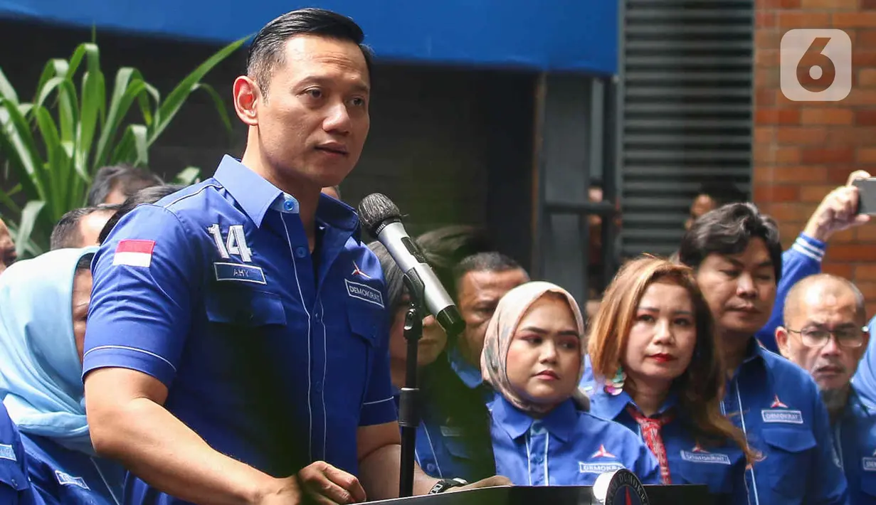 AHY mengaku tak gentar apabila pihak Moeldoko akan mencoba kembali merebut partai yang digagas oleh Susilo Bambang Yudhoyono (SBY) itu. (Liputan6.com/Herman Zakharia)