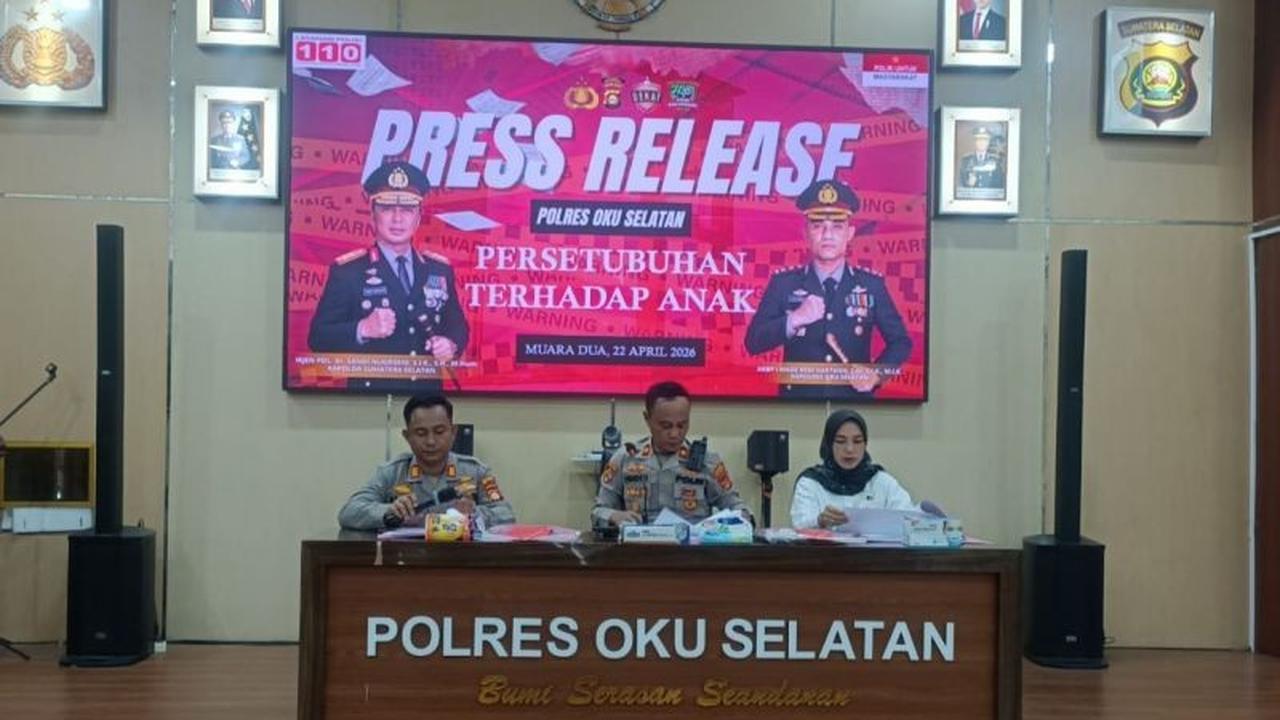 Polres OKU Selatan Ungkap Dua Kasus Kekerasan Seksual Anak di Bawah Umur, Pelaku Diamankan