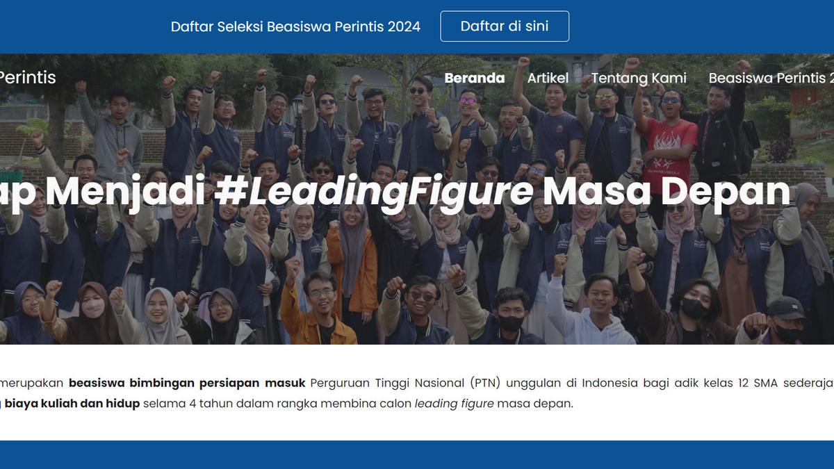 Beasiswa Perintis 2024 Dibuka untuk Pelajar SMA Sederajat, Cek Syarat