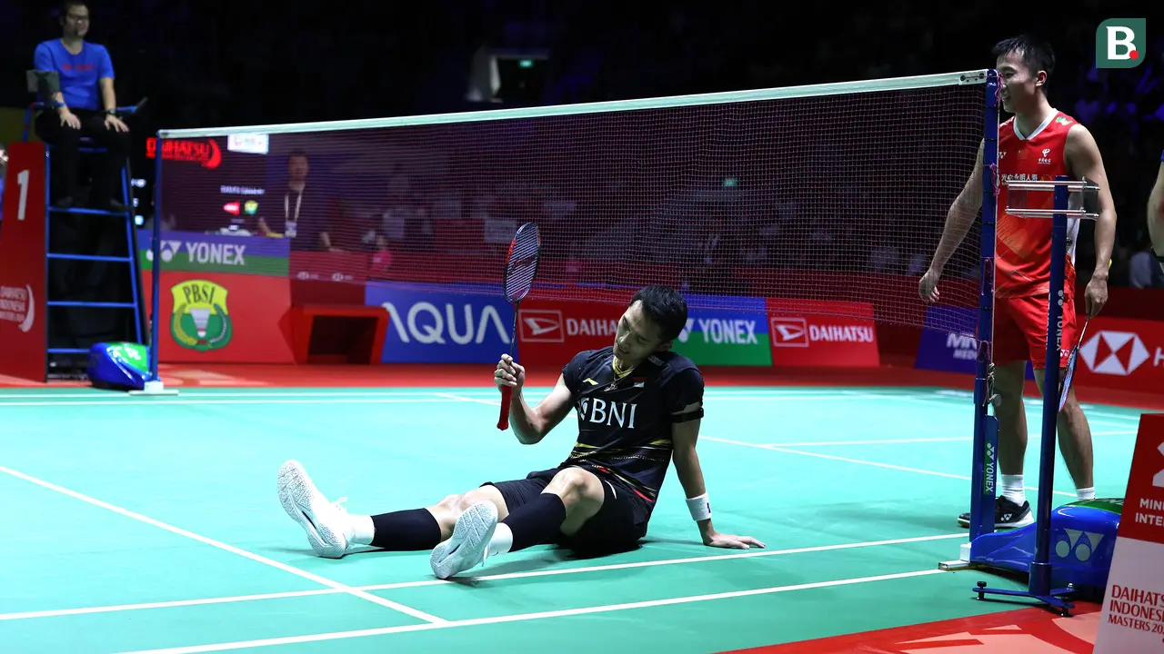 Foto: Jonatan Christie Gagal Pertahankan Gelar, Langsung Keok di Babak Pertama Indonesia Masters 2024