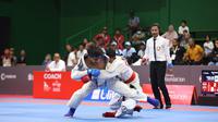 Pertandingan jujitsu di PON Bela Diri 2025 di Kudus, Jawa Tengah, Jumat (24/10/2025). (Bola.com/Gregah Nurikhsani)