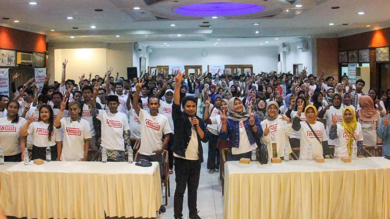 Relawan Kawan Gibran deklarasi di Gresik. (Istimewa)